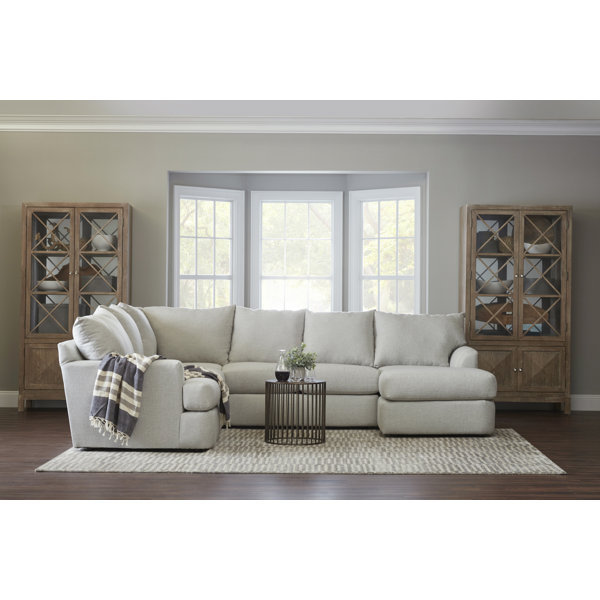 Klaussner Furniture Findley 126" Wide Sofa & Chaise & Reviews Wayfair